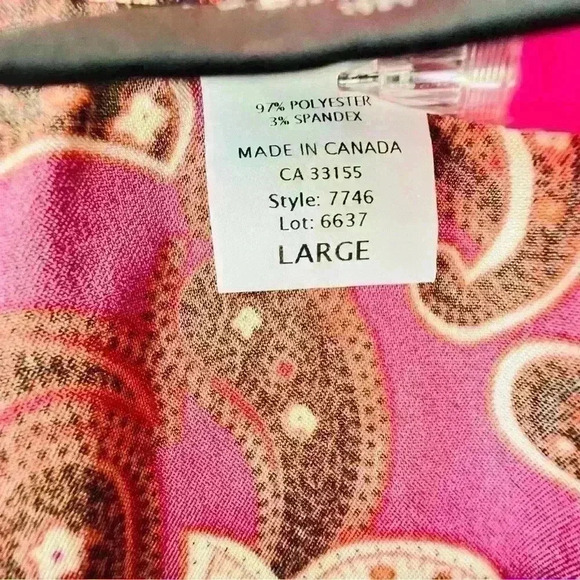 COPY - TAILOR B. MOSS SILKY PINK MAUVE BLOUSE SIZE LARGE - Picture 11 of 12
